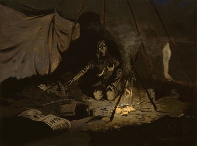 De torra löven hade varat längre än hon, c.1899 av Frederic Remington