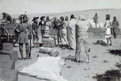 Tolken vinkade till ungdomarna av Frederic Remington