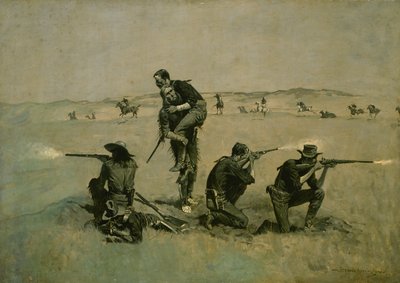 The Last Stand (Twenty-Five to One) c.1896 av Frederic Remington