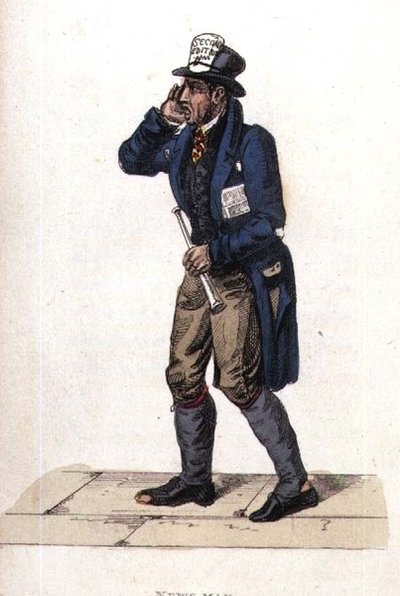 Nyhetsmannen från Ackermanns värld i miniatyr av Frederic Shoberl