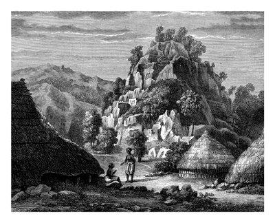 Landskapet på ön Timor, 1800-talet. av Frederic Sorrieu