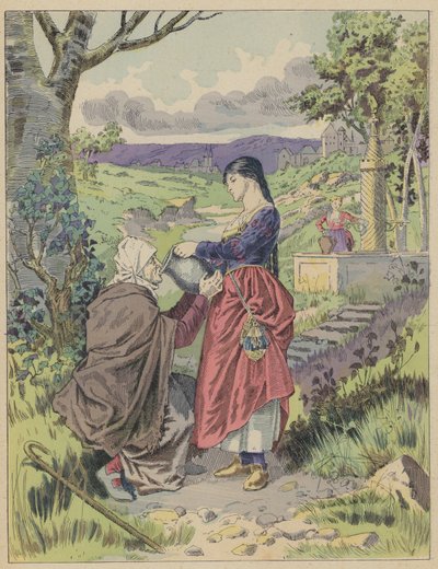 Les Fees, The Fairies (färg litho) av Frederic Theodore (after) Lix