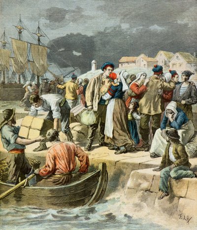 Avresa för bretonska fiskare av Frederic Theodore Lix