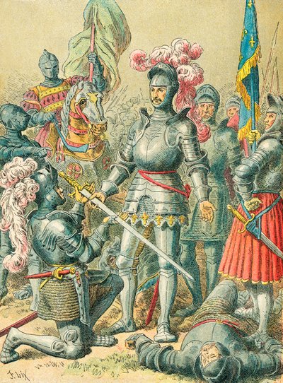 Kung Frans I i slaget vid Pavia av Frederic Theodore Lix