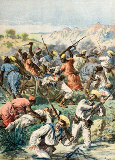 Massaker på engelska soldater av Frederic Theodore Lix
