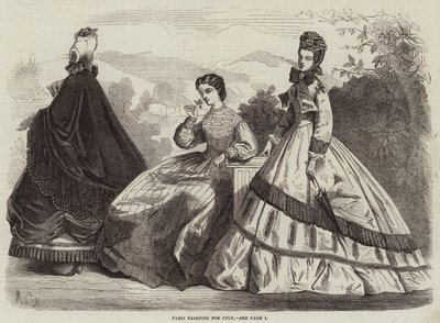 Paris mode för juli av Frederic Theodore Lix
