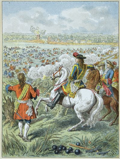 Passage av Rhen av kung Ludvig XIV:s arméer av Frederic Theodore Lix