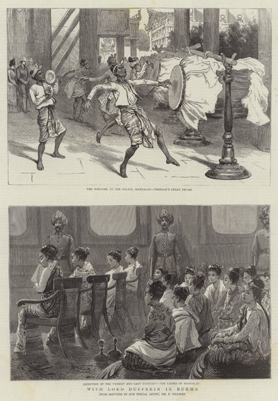 Med Lord Dufferin i Burma av Frederic Villiers