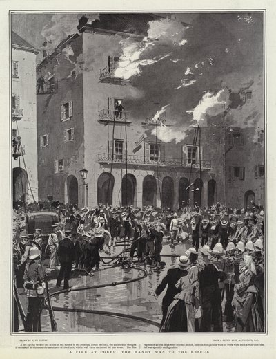 En brand på Korfu, den händige mannen till räddningen av Frederic de Haenen
