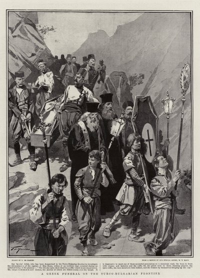 En grekisk begravning vid den turkisk-bulgariska gränsen av Frederic de Haenen