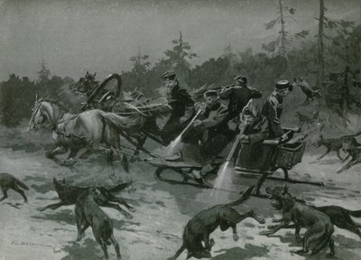 En vargjakt av Frederic de Haenen
