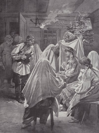 Brudval på julafton av Frederic de Haenen
