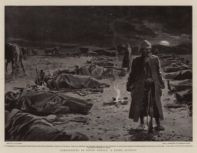 Kampanj i Sydafrika, A Night Bivouac av Frederic de Haenen