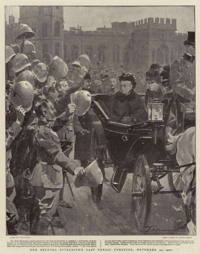 Vår älskade suveräns sista offentliga funktion, 30 november 1900 av Frederic de Haenen