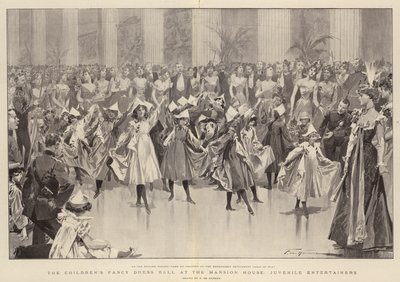 Barnens finklänningsbal på Mansion House, Juvenile Entertainers av Frederic de Haenen