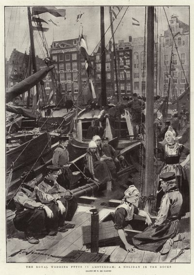 De kungliga bröllopsfesterna i Amsterdam, en semester i hamnen av Frederic de Haenen