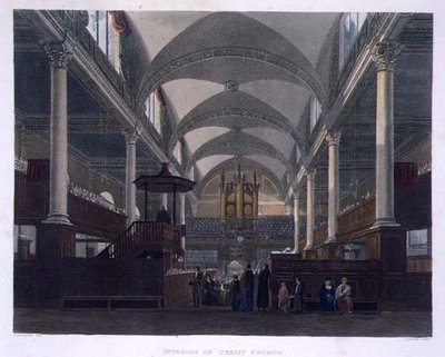 Inre av Christ Church, från "History of Christ