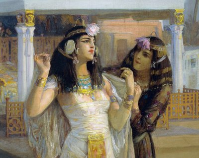 Cleopatra på terrasser av Philae av Frederick Arthur Bridgman