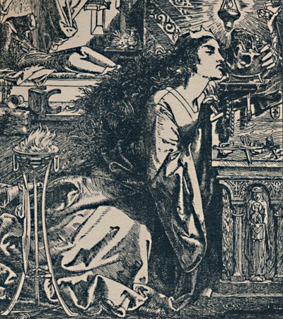 "Rosamond, drottning av langobarderna.", c1850-1900, 1923 av Frederick Augustus Sandys