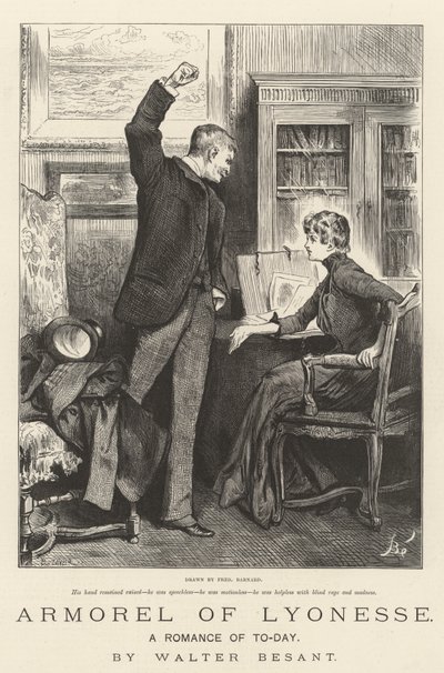 Armorel of Lyonesse, en roman från idag, av Walter Besant av Frederick Barnard