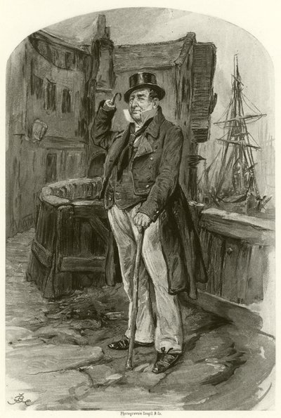 Kapten Cuttle (gravyr) av Frederick Barnard
