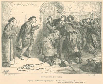 Illustration för Much Ado about Nothing av Frederick Barnard