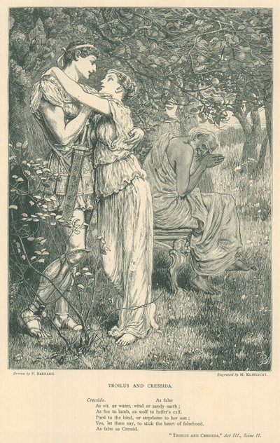Illustration till Troilus och Cressida av Frederick Barnard
