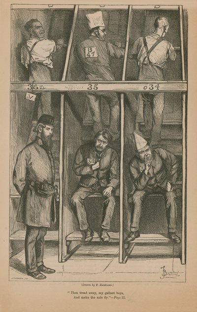 Fångar på tramphjulet av Frederick Barnard