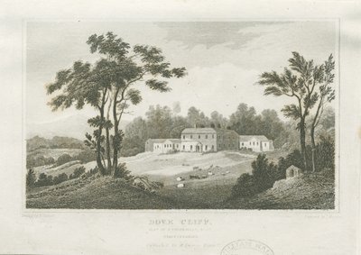 Burton-upon-Trent - Dove Cliff: gravyr, nd [c 1830] (tryck) av Frederick Calvert