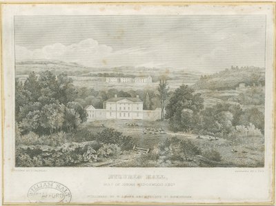 Etruria Hall: gravyr, nd [c 1830] (tryck) av Frederick Calvert