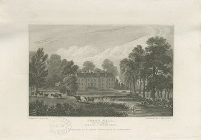 Great Barr - "Perry Hall": stålgravyr, och [mitten av 1800-talet] av Frederick Calvert