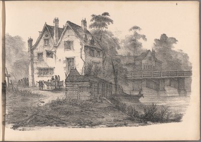 En av en serie av sextio skisser av stugor. London, 1825. av Frederick Calvert