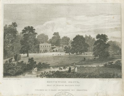 Smethwick Grove: gravering, nd [c 1830] (tryk) swed av Frederick Calvert