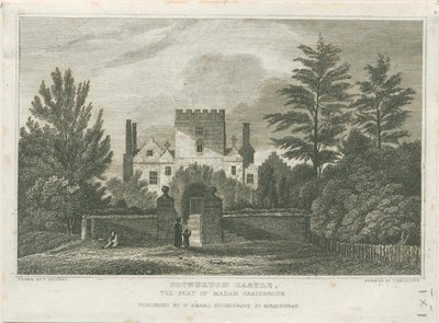 Stourton Castle: gravyr, nd [c 1830] av Frederick Calvert