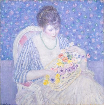 Blommorskorgen, ca 1913-17 av Frederick Carl Frieseke