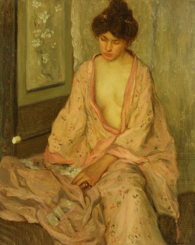 Den rosa kimono av Frederick Carl Frieseke