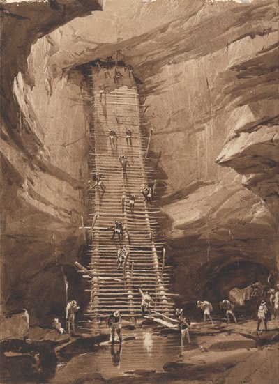 Väl i Bolonchen, Yucatan av Frederick Catherwood