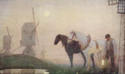 Quakers helgon: The Voice of the Silence (färglitografi) av Frederick Cayley Robinson