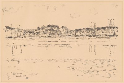 Inre hamnen, 1918. av Frederick Childe Hassam