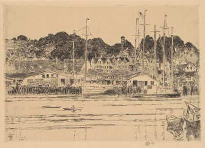 Inner Harbor, Gloucester, 1923. av Frederick Childe Hassam