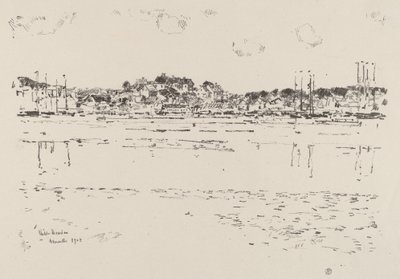 Inre hamnen, ca. 1918. av Frederick Childe Hassam