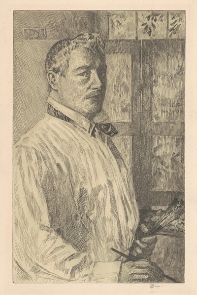 Självporträtt, 1916. av Frederick Childe Hassam