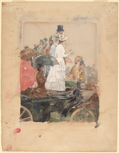 Åskådare vid Grand Prix, 1888. av Frederick Childe Hassam