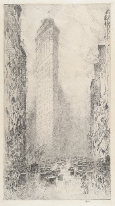 Washingtons födelsedag - Fifth Avenue & 23rd Street, 1916. av Frederick Childe Hassam