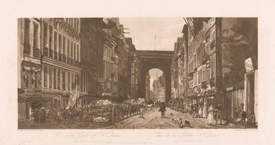Vy över porten till St. Denis av Frederick Christian Lewis the Elder