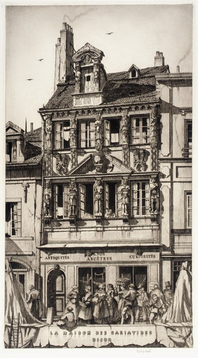 La Maison des Cariatides, Dijon av Frederick G. Hall