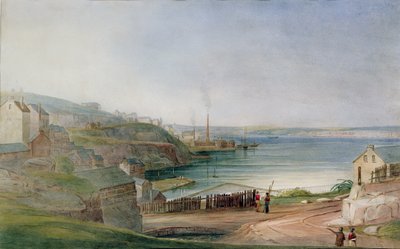 Darling Harbor från Millers Point av Frederick Garling