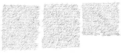 Brev av Elizabeth I, drottning av England, till James VI av Skottland, c1588 1865. av Frederick George Netherclift