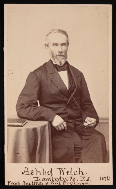 Porträtt av Ashbel Welch 1809-1882, maj 1874. av Frederick Gutekunst