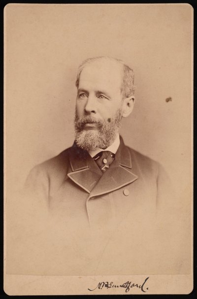 Porträtt av oidentifierad man, oktober 1876. av Frederick Gutekunst
